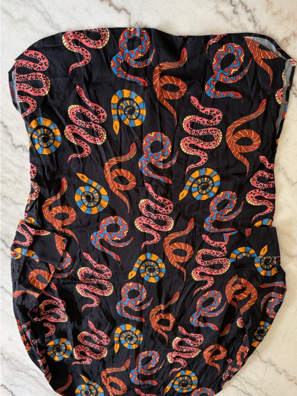 NWT FARM Rio Black Snake Maxi Shirt - Medium - Picture 6 of 7